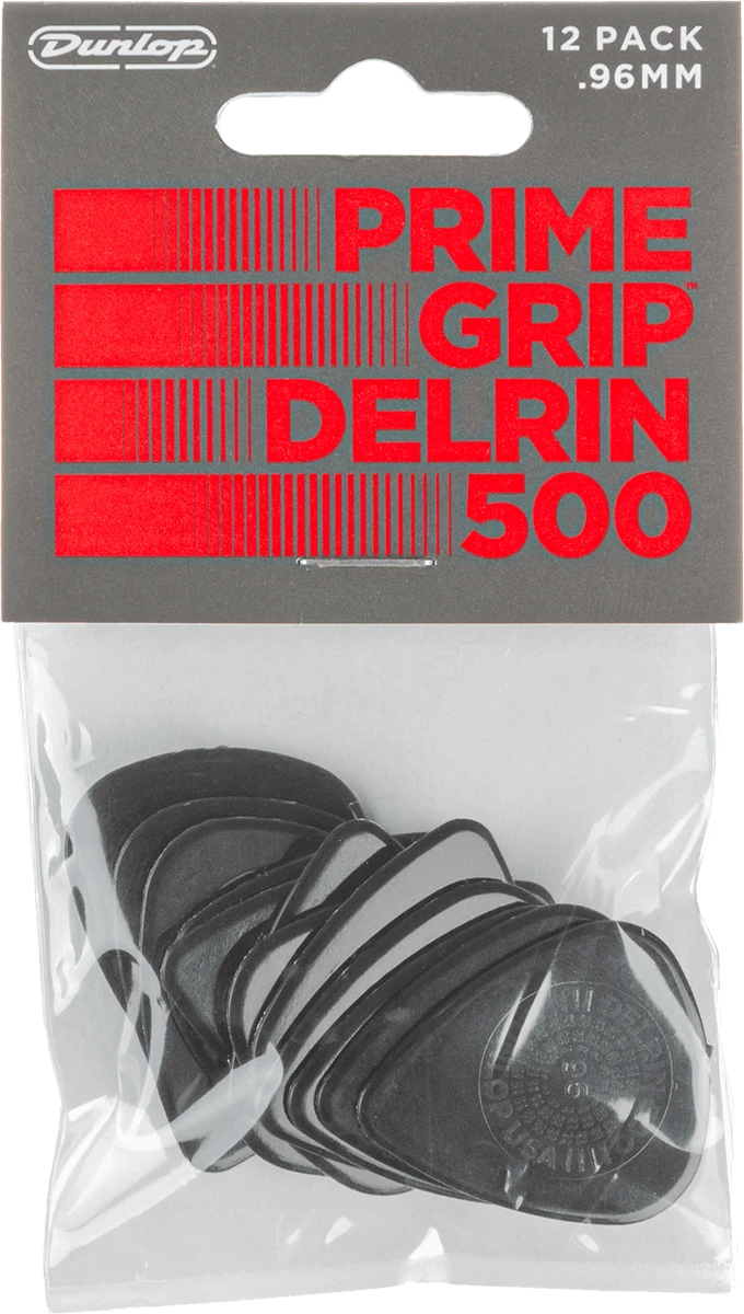 Dunlop Delrin 500 Prime Grip Players Pack 0,96 mm 12 Stück
